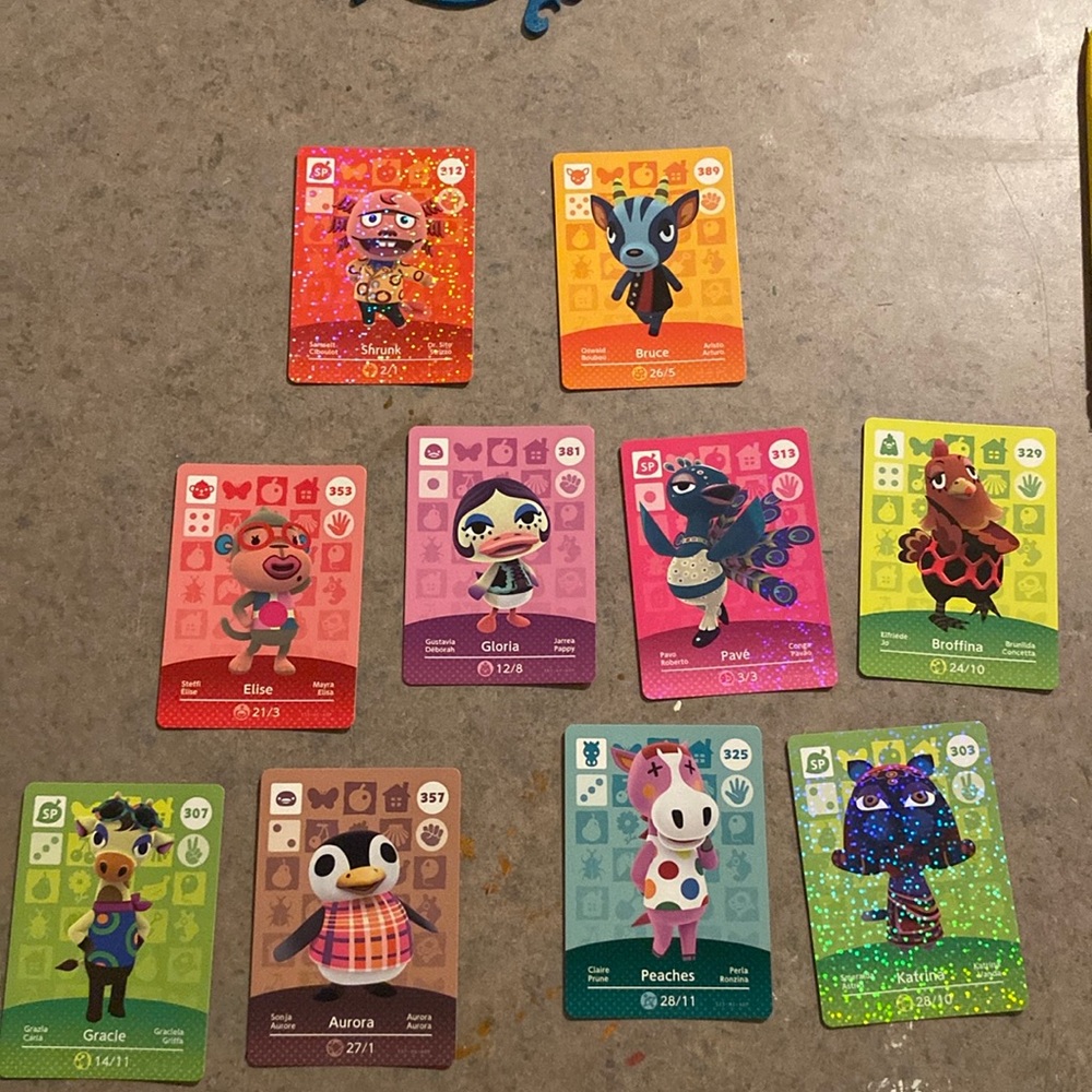 12 animal crossing amibo cards